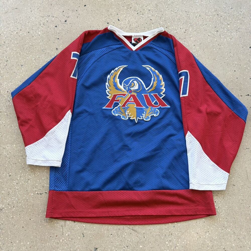 Vintage 90s Florida Atlantic University FAU Hockey Jersey